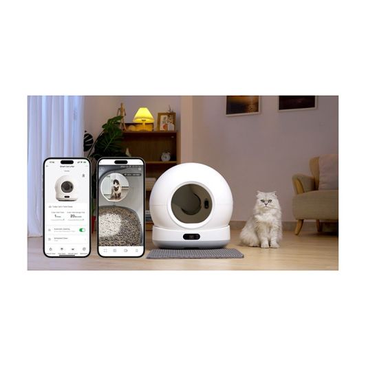 Litière auto nettoyante PAWZZ 72L avec caméra