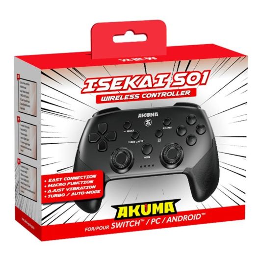 Manette Switch AKUMA ISEKAI sans fil Noire