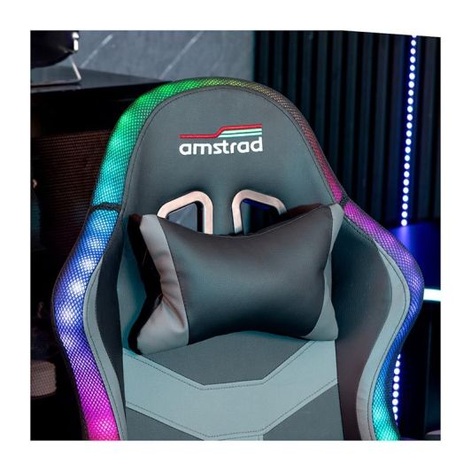 Chaise gaming AMSTRAD AMS LED PIXEL Noir