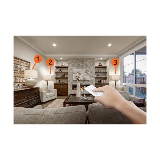 Lot de 3 prises LINK2HOME Télécommandées Blanches