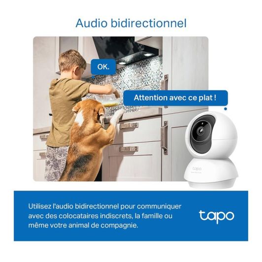 Caméra de surveillance TAPO C230 3K 5 MP Intérieure motorisée