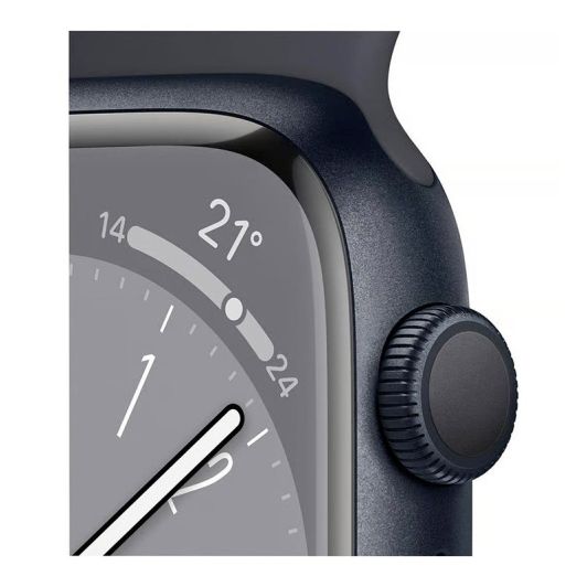 Montre Connectée APPLE WATCH S8 45mm GPS Noir Reconditionnée grade A