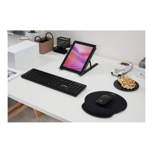 Pack Office BLUESTORK Sans Fil 4-en-1 – Clavier Silencieux, Souris 1600 DPI & Support PC