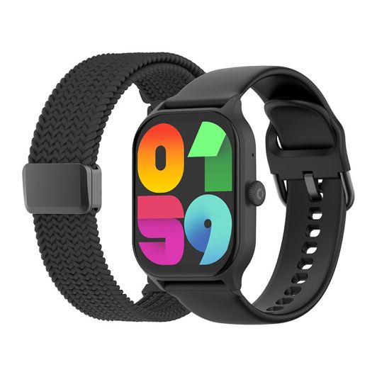 Montre connectée Echo Rainbow Mesh Noir - 2 Bracelets