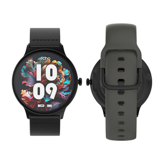 Montre connectée ECHO Rainbow Sunset noir - 2 bracelets