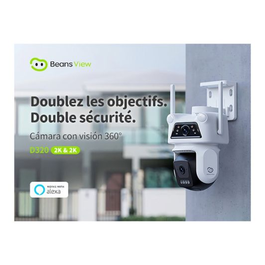 Caméra de surveillance BEANS VIEW D320 Dual 2 K Blanche