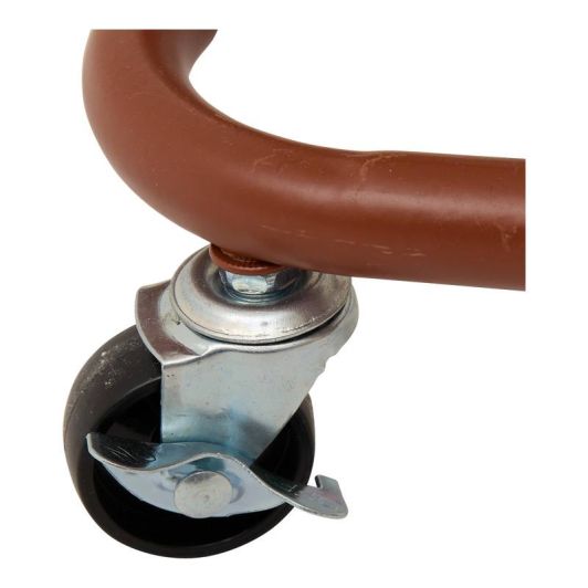Desserte métal 3 niveaux coloris terracotta 