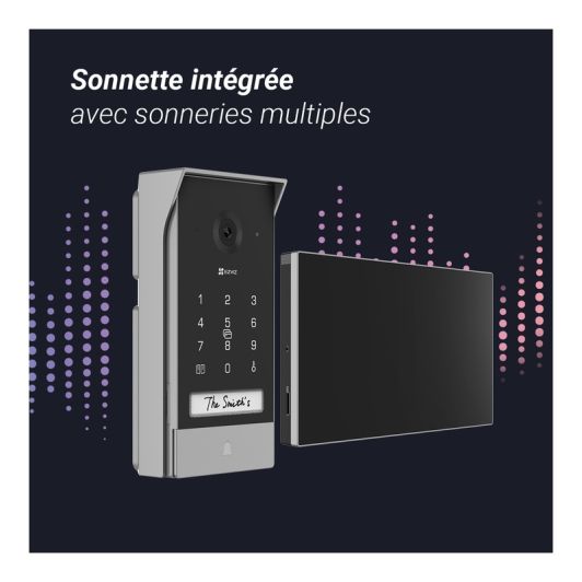 Visiophone connecté EZVIZ EP7 2K avec panneau solaire