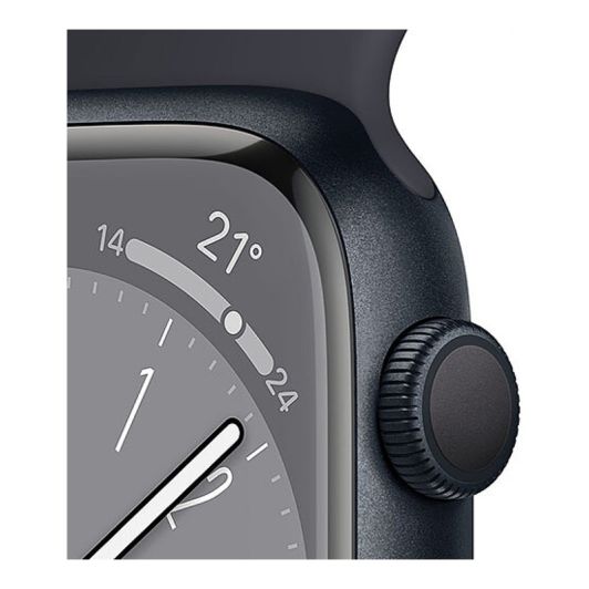 Montre Connectée APPLE WATCH S8 45mm GPS Noir Reconditionnée grade A