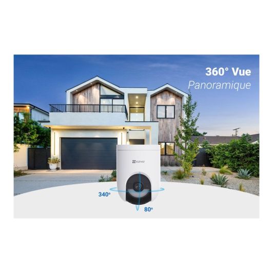 Caméra de surveillance EZVIZ HB8 Lite + panneau solaire