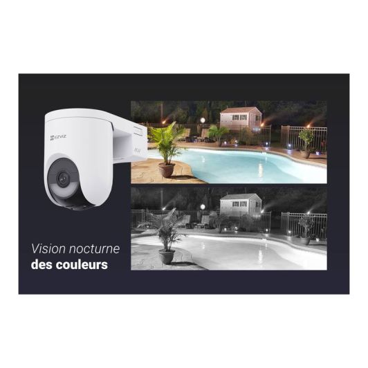 Caméra de surveillance EZVIZ HB8 Lite + panneau solaire