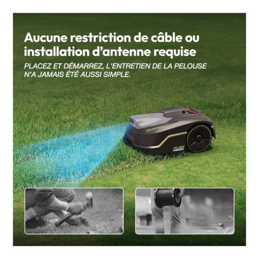 Robot tondeuse SUNTEK Pure Vision 600 + Garage