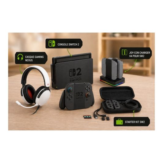 Console NINTENDO Switch 2 + 3 accessoires