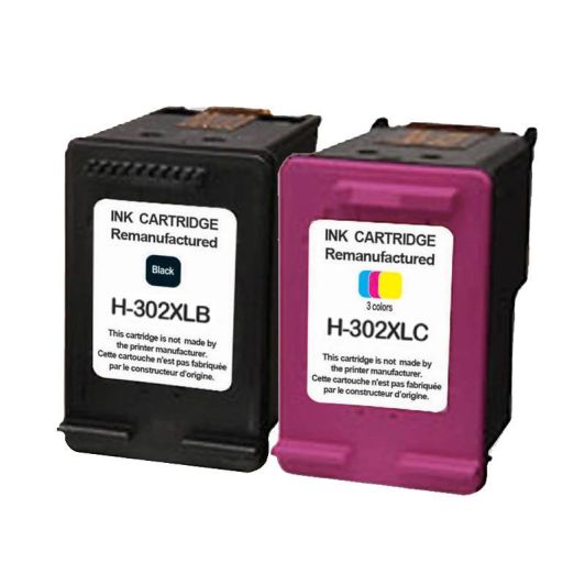 Multipack cartouches d'encres ELECTRO DEPOT compatible HP H302XL pack noir+couleur
