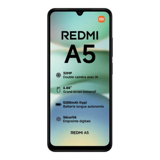 Smartphone XIAOMI Redmi A5 128Go Noir