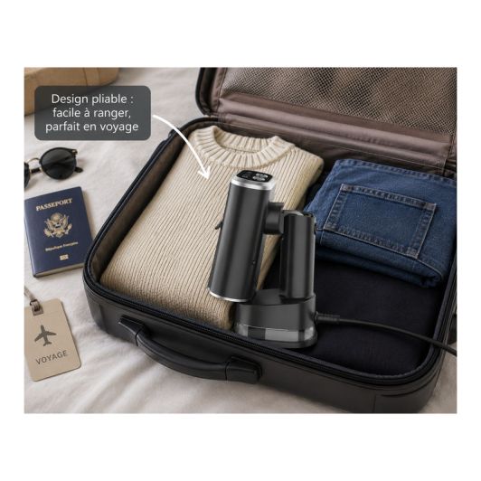 Défroisseur aspirant & pliable SILVER STYLE