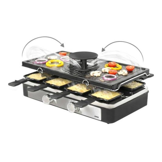 Appareil à raclette LIVOO 8p Smokeless - DOC372N