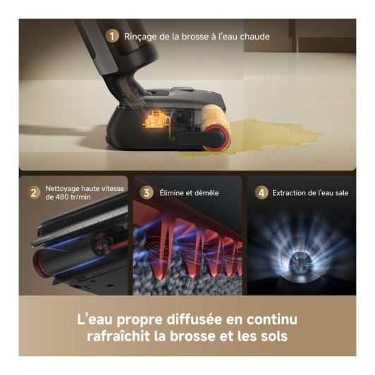Aspirateur laveur DREAME H15 HEAT