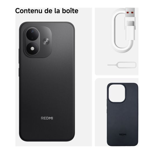 Smartphone XIAOMI Redmi Note17 4G 128Go Noir