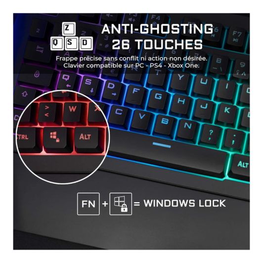 Clavier gaming THE G-LAB PALLADIUM RGB