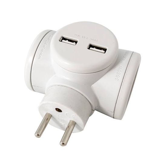 Biplite WATT AND CO BIPLITE ROTATIVE + 2 USB  
