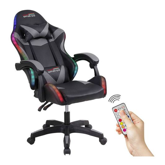 Chaise gaming AMSTRAD 900 LED Skull Noir