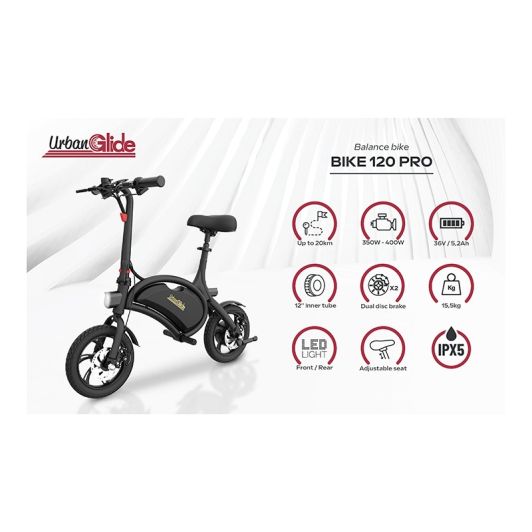 Draisienne URBANGLIDE Bike 120 PRO Noire