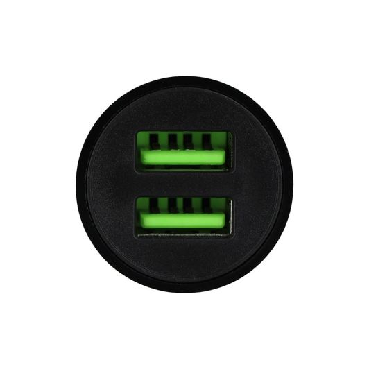 Chargeur allume cigare 2 ports USB HIGH ONE 12W Noir