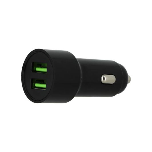 Chargeur allume cigare 2 ports USB HIGH ONE 12W Noir