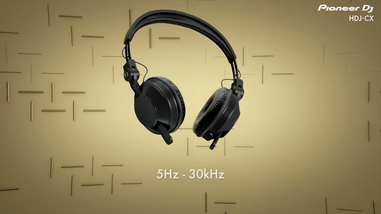 Casque DJ Pioneer HDJ-CX Noir - Léger, Confortable Et Robust - Son Précis 5Hz-30kHz
