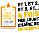 Elu meilleure chaine de magasin de France pour la 3éme fois
