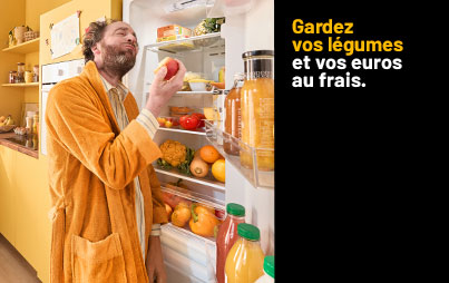 Gardez vos légumes et vos euros au frais.