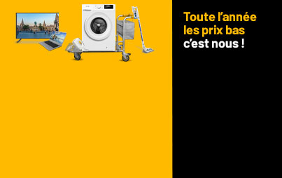 Toute l'année les prix bas, c'est nous!