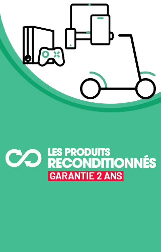 Les produits reconditionnés - Garantie 2 ans - Consommez plus responsable, économisez plus - Produits contrôlés, testés, réparés