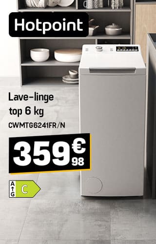 Hotpoint - lave-linge 6kg - 359€98