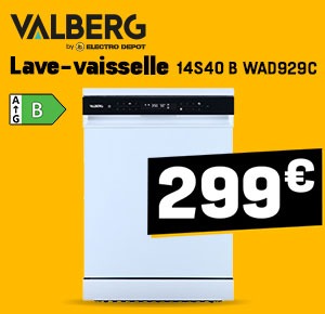Lave-vaiselle Valberg - 299€