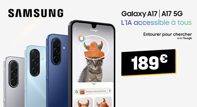 SAMSUNG Galaxy A17 - 189€