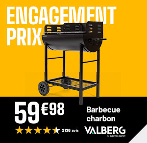Engagement Prix - Barbecue Charbon VALBERG - 59€98