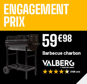 Engagement Prix - Barbecue Charbon VALBERG - 59€98