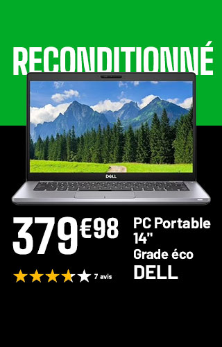Reconditionné - PC Portable 14 pouces Grade Eco Dell - 379€98