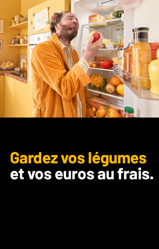 Gardez vos légumes et vos euros au frais.