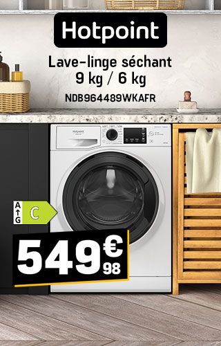 HOTPOINT - Lave-linge séchant 549€98