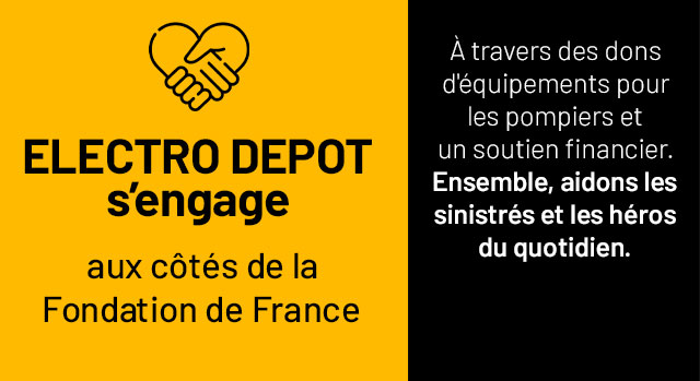 Electro depot s'engage aux cotés de la fondation de France