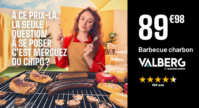 À ce prix-là, la seule question à se poser c’est merguez ou chipo ? Barbecue charbon - Valberg - 89€98