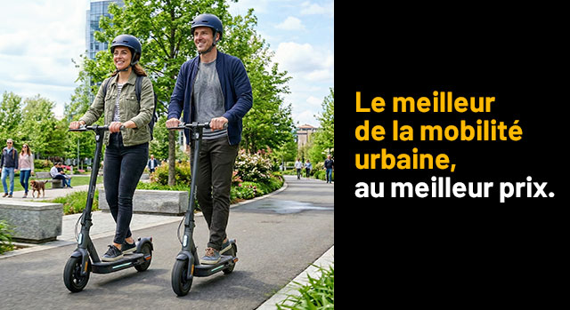 Le meilleur de la mobilité urbaine, au meilleur prix