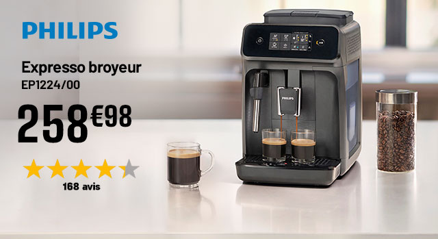 Philips - Expresso broyeur EP1224/00 - 258€98