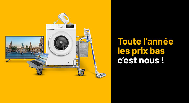 Toute l'année les prix bas, c'est nous !