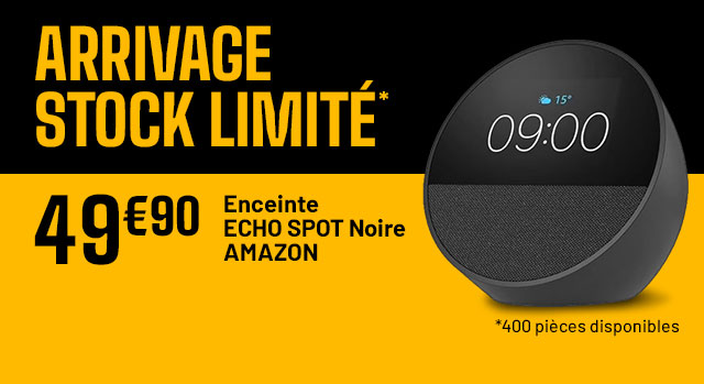 Arrivage Stock Limité - Enceinte ECHO SPOT Noire - AMAZON - 49€90