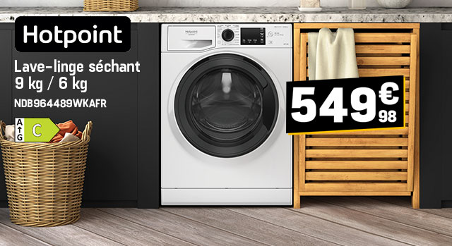 HOTPOINT - Lave-linge séchant 549€98