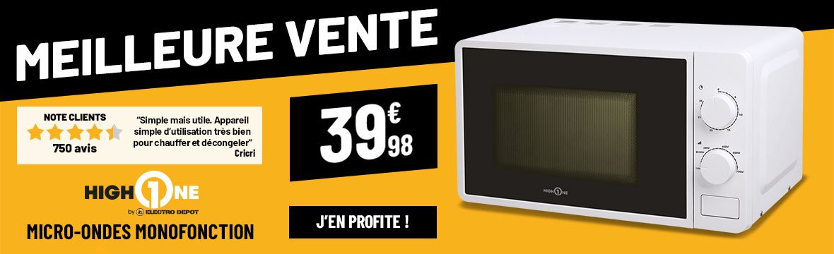 Micro-ondes monofonction HIGH ONE HO-MO5